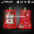 high quality aluminum foil stand up pouch for tomato ketchup/tomato sauce packaging bags with spout